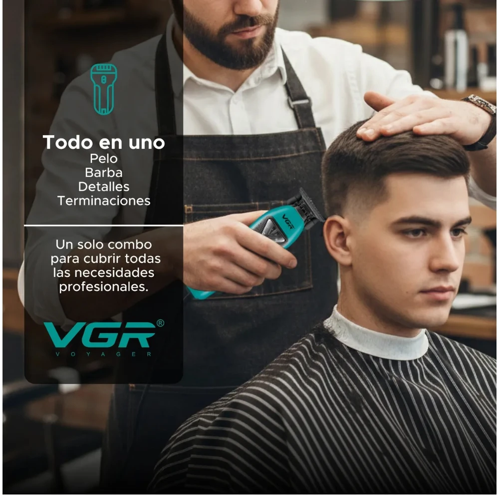 مجموعة قص الشعر الاحترافية 3 في 1، VGR V-035 S3