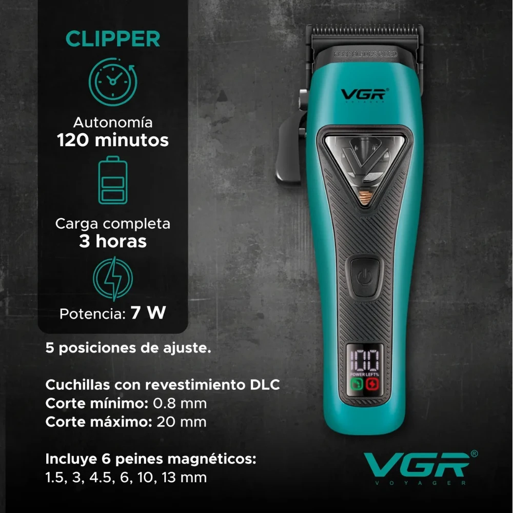 مجموعة قص الشعر الاحترافية 3 في 1، VGR V-035 S3