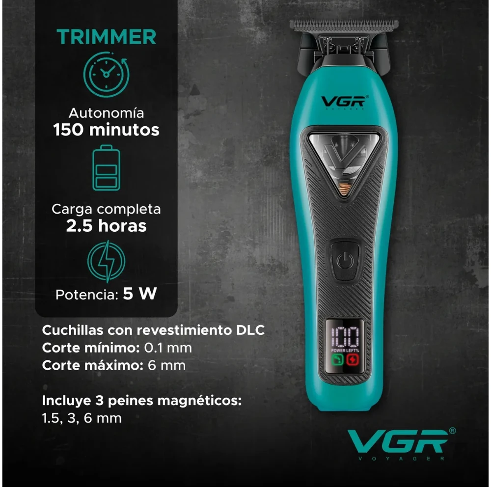 مجموعة قص الشعر الاحترافية 3 في 1، VGR V-035 S3