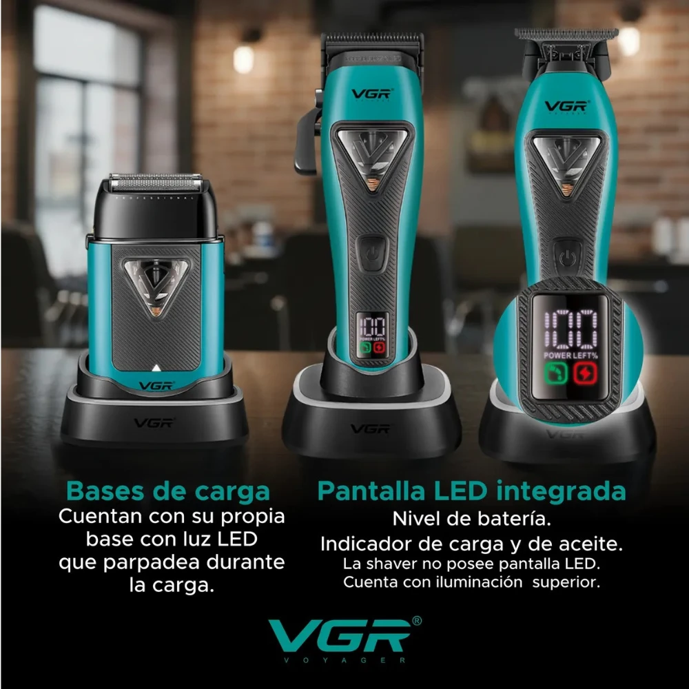 مجموعة قص الشعر الاحترافية 3 في 1، VGR V-035 S3