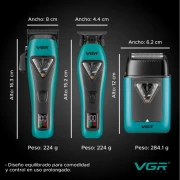 مجموعة قص الشعر الاحترافية 3 في 1، VGR V-035 S3