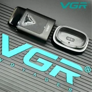 ماكينه حلاقه رجالى تشذيب اللحية V-334 VGR احترافية + قاعدة شحن _٩٠٠٠ دورة في الدقيقة  _ لون اسود