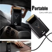 ماكينه حلاقه رجالى تشذيب اللحية V-334 VGR احترافية + قاعدة شحن _٩٠٠٠ دورة في الدقيقة  _ لون اسود