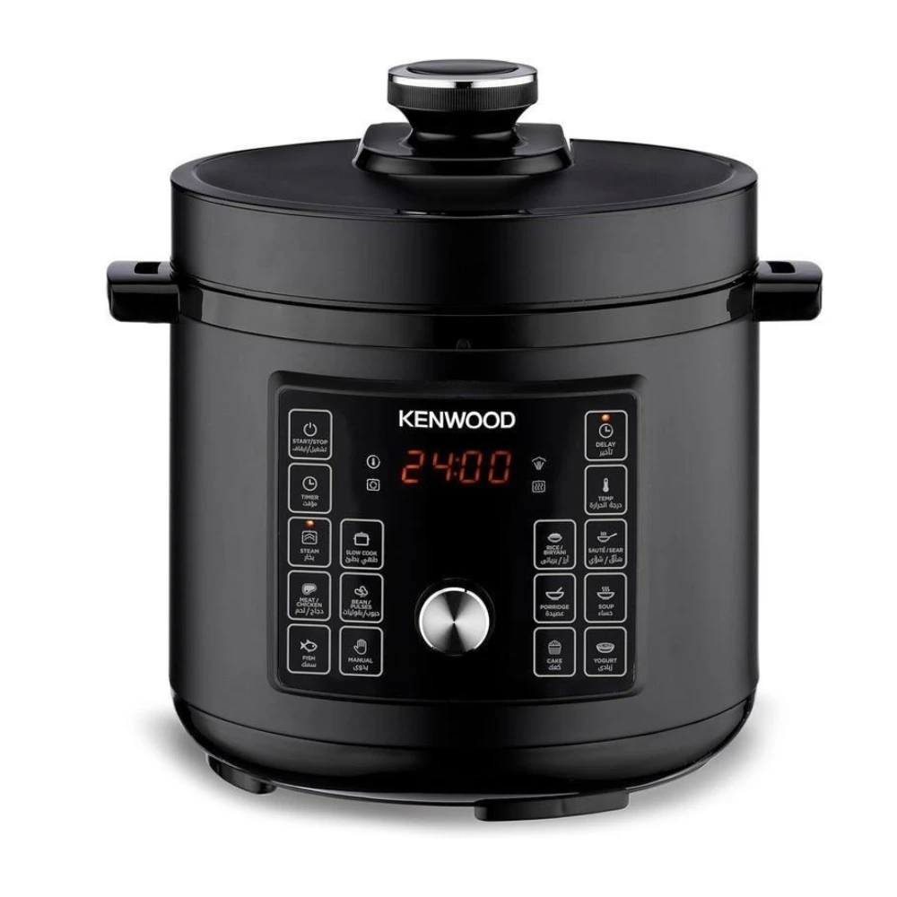 حلة ضغط كهربائية 16 في 1 كينوود ديجيتال، 1300 وات، 8 لتر، اسود - PCM95.000BK