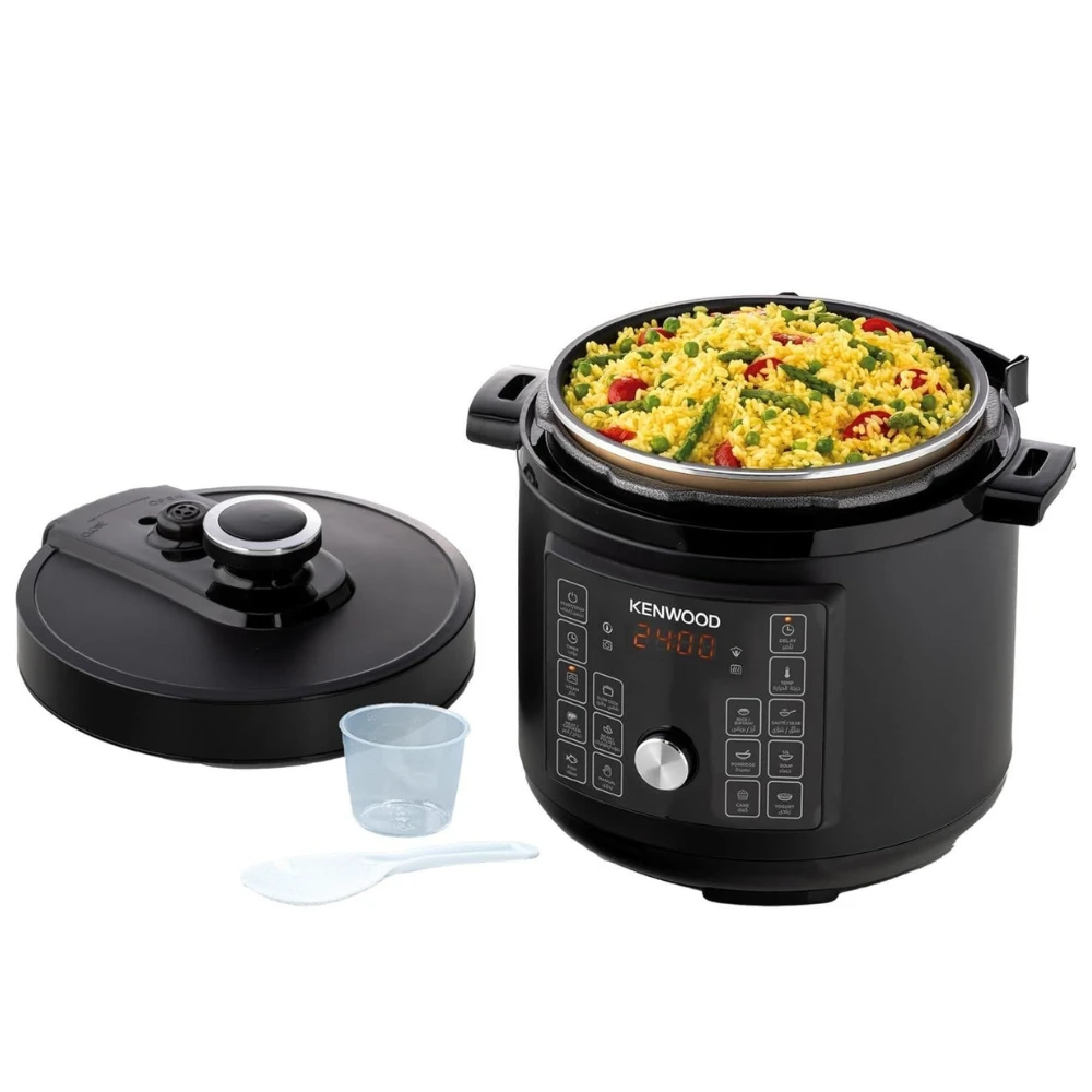 حلة ضغط كهربائية 16 في 1 كينوود ديجيتال، 1300 وات، 8 لتر، اسود - PCM95.000BK