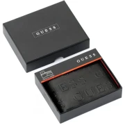 محفظة رجالية من جس - جلد طبيعي _  لون أسود