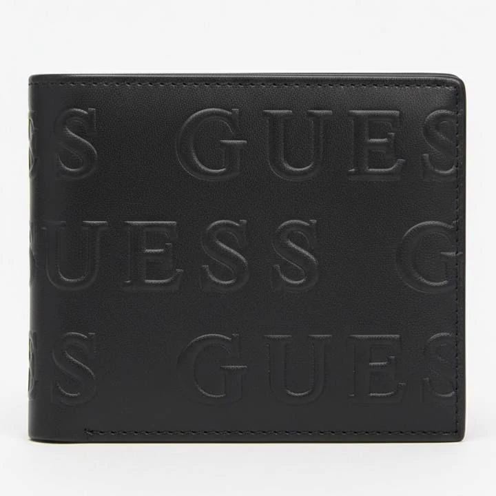 محفظة رجالية من جس - جلد طبيعي _  لون أسود