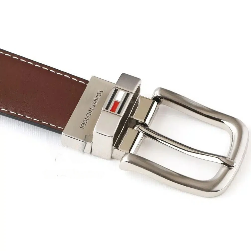 حزام رجالي من تومي هيلفجر - جلد طبيعي