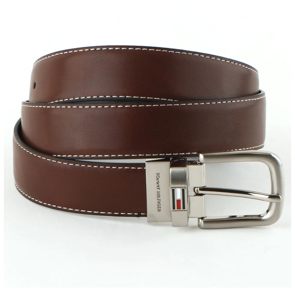 حزام رجالي من تومي هيلفجر - جلد طبيعي