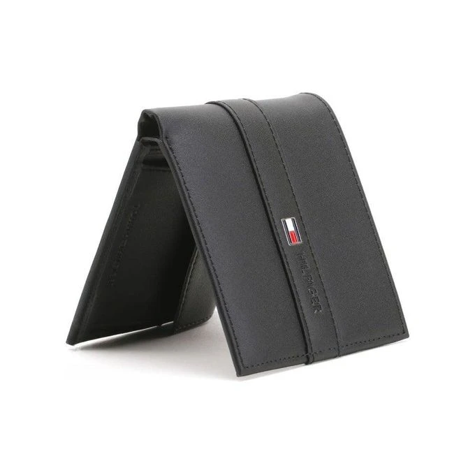 محفظة تومي هيلفيغر للرجال - لون اسود