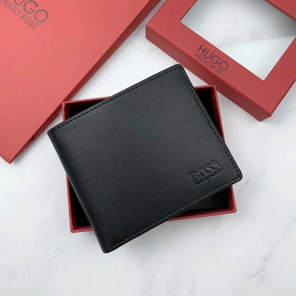 محفظة هوغو بوس للرجال - لون اسود