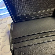 محفظة كالفن كلاين رجالي اسود قابلة للطي