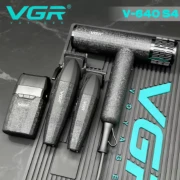 مجموعة قص الشعر الاحترافية 4  في 1 VGR V-640 S4 Pro - لون اسود