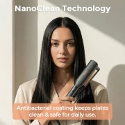 مكواة الشعر الاحترافية VGR V-526 للنساء | ألواح مطلية بالسيراميك، شاشة LED، تسخين سريع، إيقاف تشغيل تلقائي بعد ساعة، سلك دوار 360 درجة | أداة للعناية بالشعر