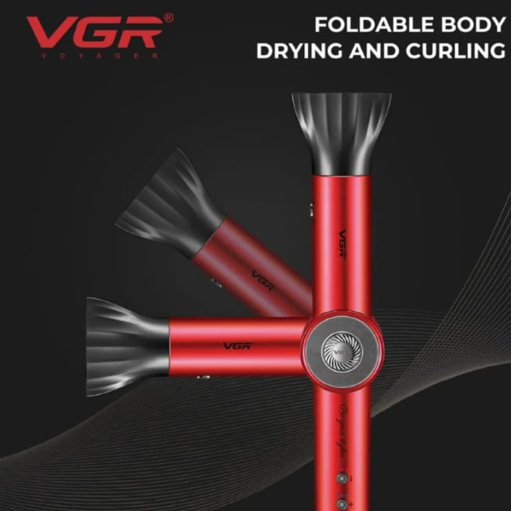 فرشاه تصفيف الشعر الاحترافي VGR V-483 بالهواء الساخن 5 في 1