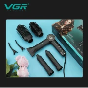 فرشاه تصفيف الشعر الاحترافي VGR V-483 بالهواء الساخن 5 في 1