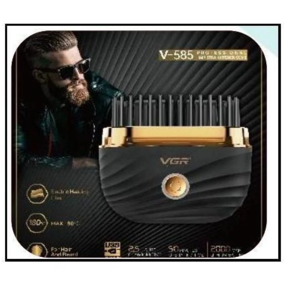 مكواه  الدقن الكهربائي الاحترافي VGR V-585  (اسود)