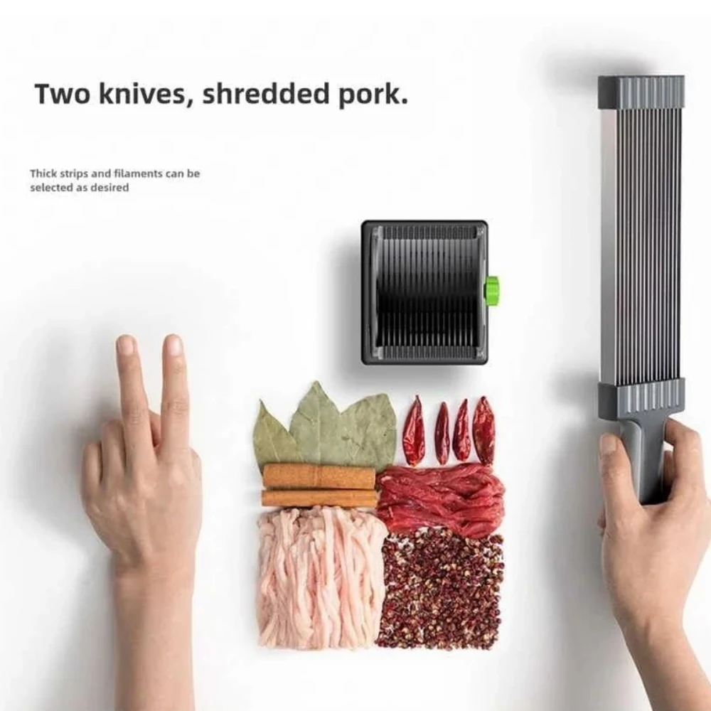 قطاعة شرائح خضروات، مجموعة قطاعة مطبخ متعددة الوظائف من الفولاذ المقاوم للصدأ، قطاعة لتقطيع اللحم البقري والضأن للطبخ المنزلي - 18 قطعة في قطاعة واحدة