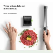 قطاعة شرائح خضروات، مجموعة قطاعة مطبخ متعددة الوظائف من الفولاذ المقاوم للصدأ، قطاعة لتقطيع اللحم البقري والضأن للطبخ المنزلي - 18 قطعة في قطاعة واحدة