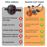 جهاز تدريب عضلات البطن، يتضمن وسادة ركبة مبطنة جيدًا، ومؤقت، عجلة ارتداد تلقائية لتمارين البطن للرجال والنساء