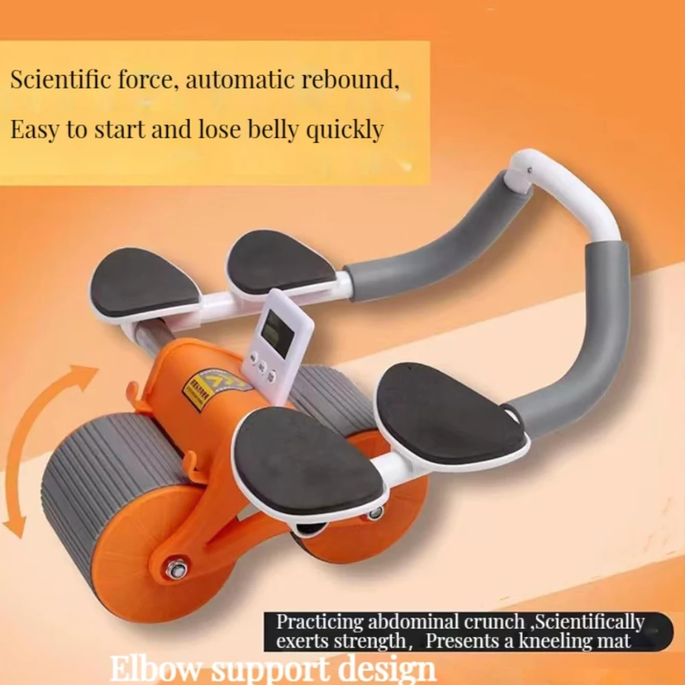جهاز تدريب عضلات البطن، يتضمن وسادة ركبة مبطنة جيدًا، ومؤقت، عجلة ارتداد تلقائية لتمارين البطن للرجال والنساء
