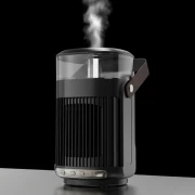 دفاية مكتب كهربائية دوارة 90 درجة مع مرطب جو بالبخار-  دفايه ومرطب هواء 2 في 1 منزلي صغير جديد موفر للطاقة لمساحة كبيرة