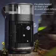 دفاية مكتب كهربائية دوارة 90 درجة مع مرطب جو بالبخار-  دفايه ومرطب هواء 2 في 1 منزلي صغير جديد موفر للطاقة لمساحة كبيرة