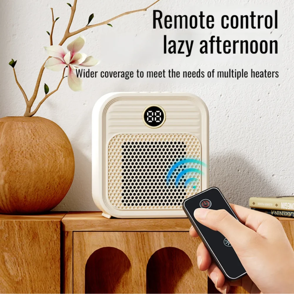 دفايه مكتب صغير الحجم بتصميم عصري، هادئ التشغيل، يوفر دفئًا مثاليًا في الزوايا، مثالي للاستخدام