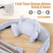 جهاز تدليك الرقبة الكهربائي من درافيزون مع الحرارة - مدلك الرقبة والكتف لتخفيف الام الانسجة العميقة 6D يحاكي قبضة اليد البشرية وعجن الرقبة والظهر لتدليك الظهر واسترخاء العضلات