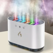 مرطب هواء ذكي لغرفة النوم بستة فوهات تبريد مع إضاءة RGB، مرطبات هواء بالرذاذ البارد للأطفال قابلة للتعديل وسهلة التنظيف