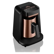 ماكينة تحضير القهوة التركية ارزوم Okka، قوة 700 وات، كروم اسود - OK0012 ( ضمان دولي )