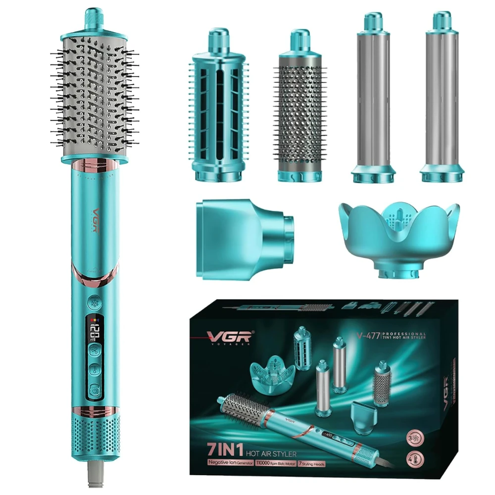 فرشاة شعر 7 في1  v-477 تجفيف الشعر الإحترافية من vgr
