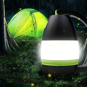 مصباح تخييم متعدد الوظائف LED قابل لإعادة الشحن عبر منفذ USB / مصباح يدوي 3 في 1، مناسب للرحلات الخارجية والمشي لمسافات طويلة والاستخدام المنزلي، مصباح طاولة، وبنك طاقة