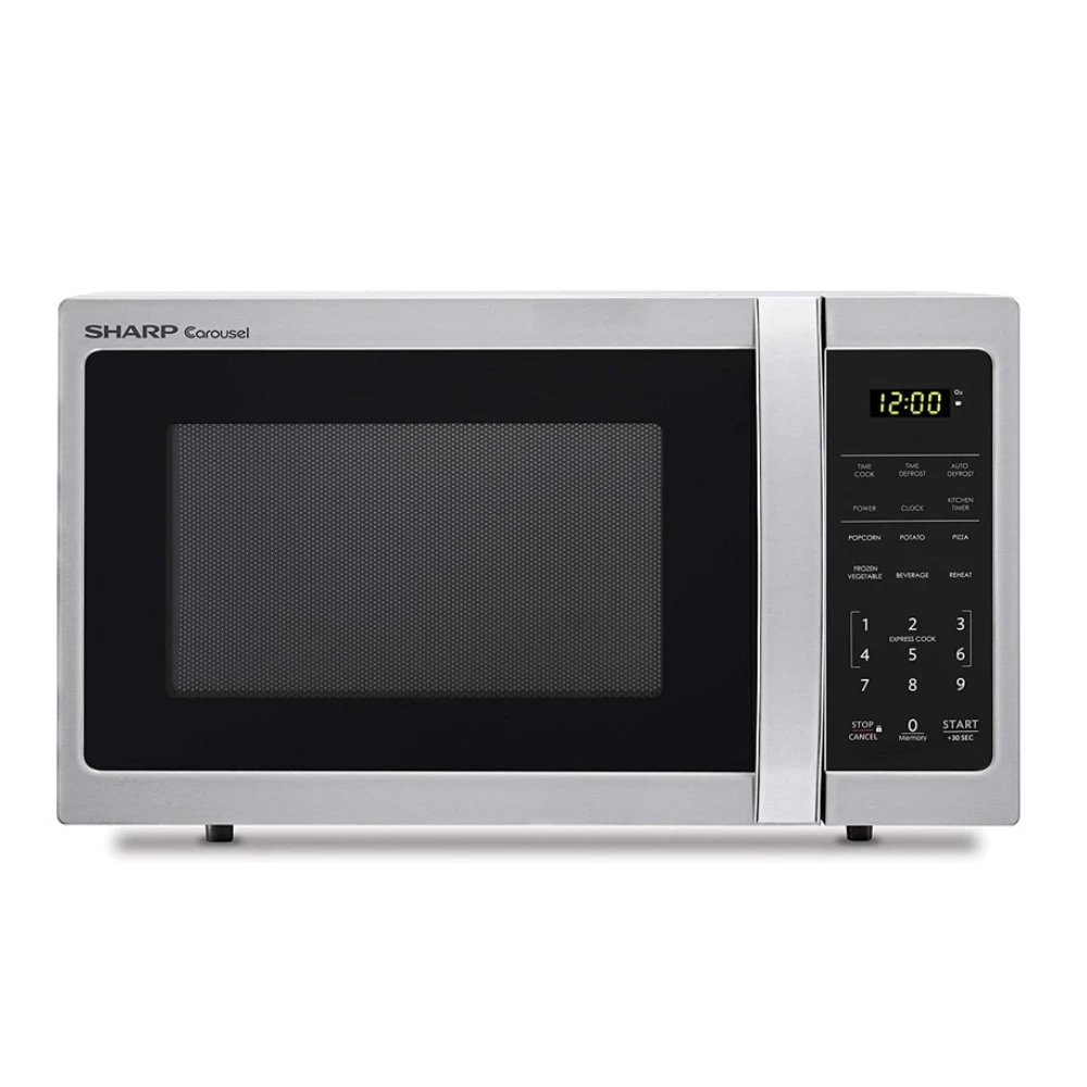 ميكروويف شارب سطح الطاولة، سعة 34 لترًا، 1000 واط، فضي - R-34CT(ST)