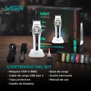 ماكينة حلاقة احترافية VGR V-888C مناسبة للحلاقين والاستخدام المنزلي، بتجمع بين القوة والدقة وسهولة الاستخدام.