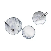 طقم عشاء من لوتس، مكون من 18 قطعة متعدد الألوان، 6031