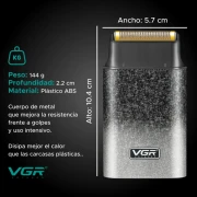 ماكينة حلاقة كهربائية محمولة للرجال، 4500 دورة في الدقيقة، موديل VGR V-326، لون أخضر