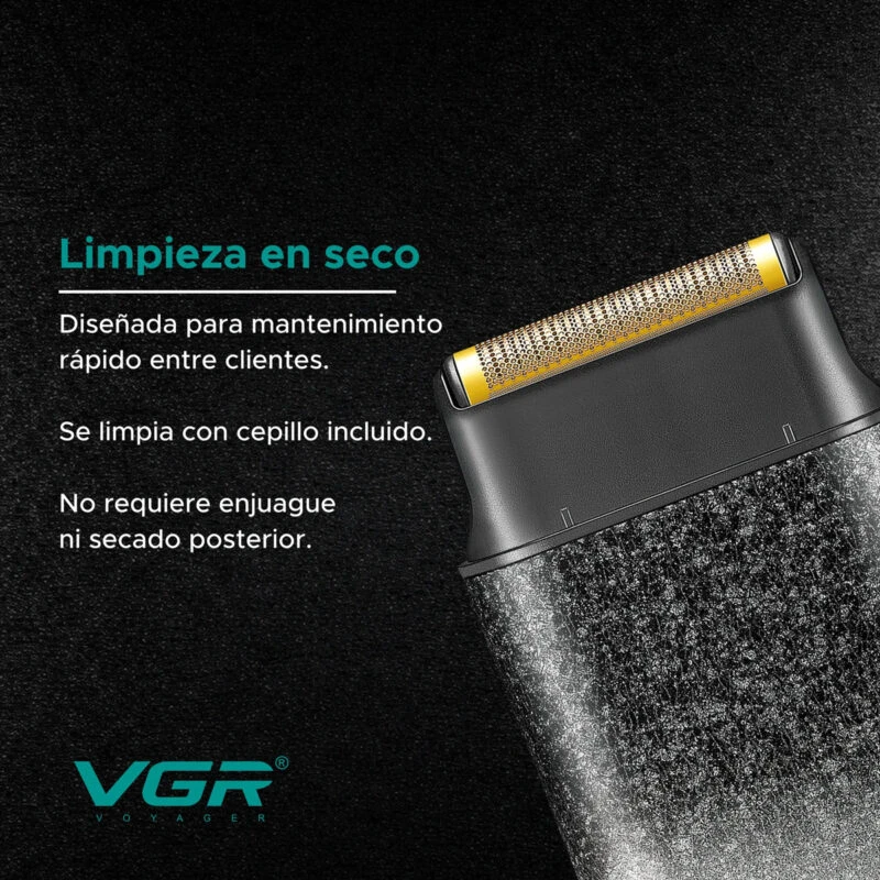 ماكينة حلاقة كهربائية محمولة للرجال، 4500 دورة في الدقيقة، موديل VGR V-326، لون أخضر