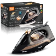 مكواة بخار R.1117، 2200W، ، لون أسود من راف(ضمان 3 سنوات)