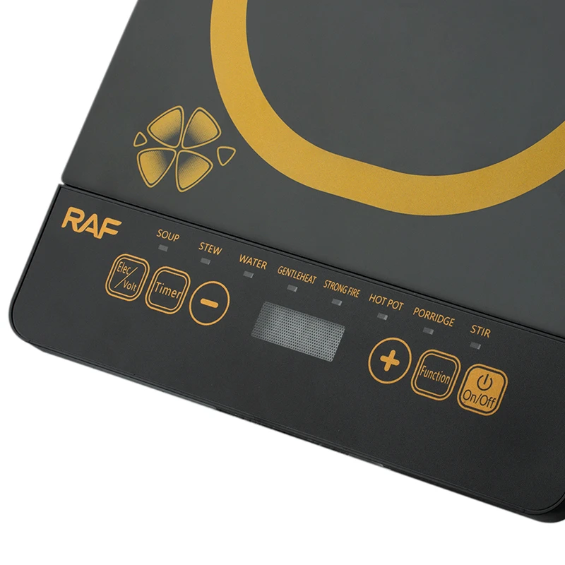 موقد كهربائي أحادي الشعلة يعمل باللمس من طراز RAF R.8016 بقدرة 2000  واط، يعمل بتقنية الحث الحراري(ضمان 3 سنوات)