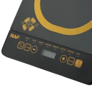 موقد كهربائي أحادي الشعلة يعمل باللمس من طراز RAF R.8016 بقدرة 2000  واط، يعمل بتقنية الحث الحراري(ضمان 3 سنوات)