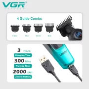 مجموعة حلاقة vgr طقم قص محترف للرجال - V-196 +V-996