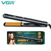 مكواة فرد الشعر الاحترافية VGR V-503  للنساء- لون اسود