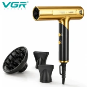 مجفف شعر احترافي VGR V-403 بقوة 1900 واط مزود بمحرك BLDC، وتقنية التأين، وهواء بارد، ومؤشر LED