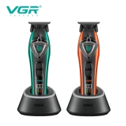 ماكينة حلاقة شعر احترافية VGR قابلة لإعادة الشحن أداة تشذيب الشعر إضاءة موضعية LED شفرة DLC ماكينة حلاقة للرجال V-884 T
