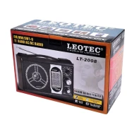 جهاز راديو Leotec LT-2008 محمول ذو 11 نطاقًا FM/MW/SW1-9 AC/DC عالي الحساسية عالمي النطاق