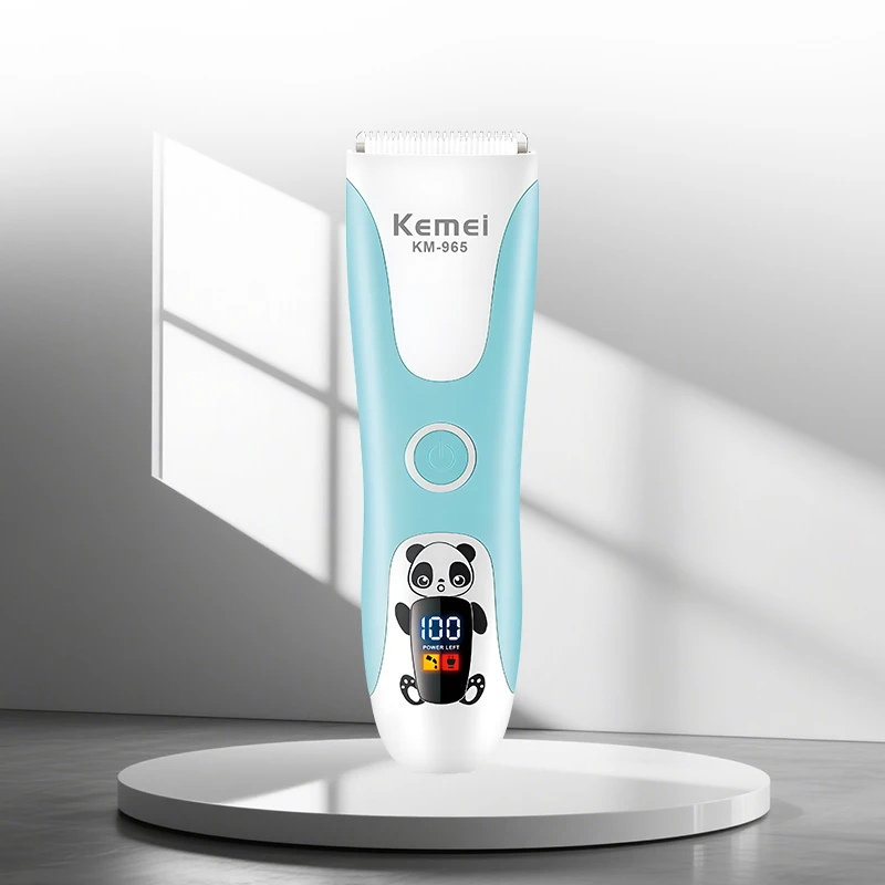 ماكينة قص شعر الأطفال Kemei KM-965 IPX6، صامتة.