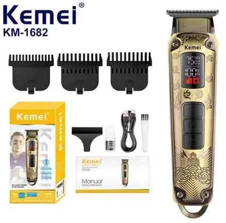 ماكينة حلاقة الشعر الكهربائية Kemei KM 1682 | ماكينة حلاقة شعر رجالية قابلة لإعادة الشحن