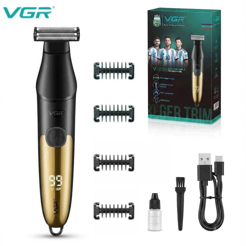 ماكينة حلاقة الاماكن الحساسة وحلاقة الجسم للرجال شحن V-339S VGR