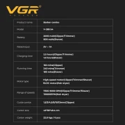 طقم حلاقة احترافي مع  مجفف شعر متعدد الوظائف  للرجال والصالونات، أصفر VGR V-285 S4